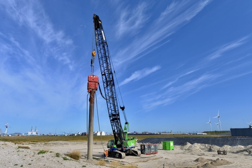 HBK-Dehnungsmessstreifen messen Schwingung bei neuem Verfahren zum Einrammen der Gründungspfähle von Offshore-Windkraftanlagen